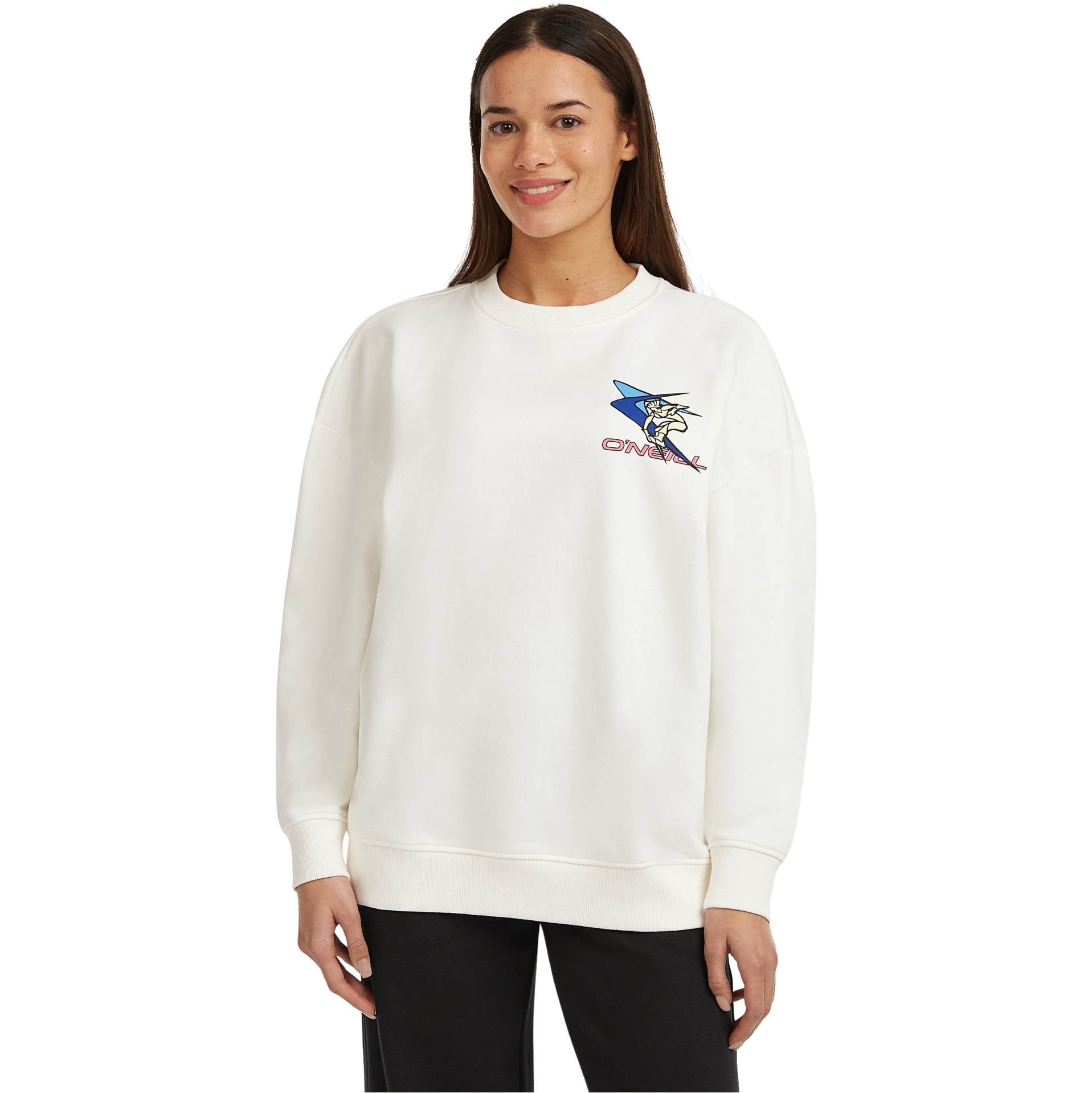 2025 O'Neill Frauen FWC'Play Crew Sweatshirt 1750124 - Snow White